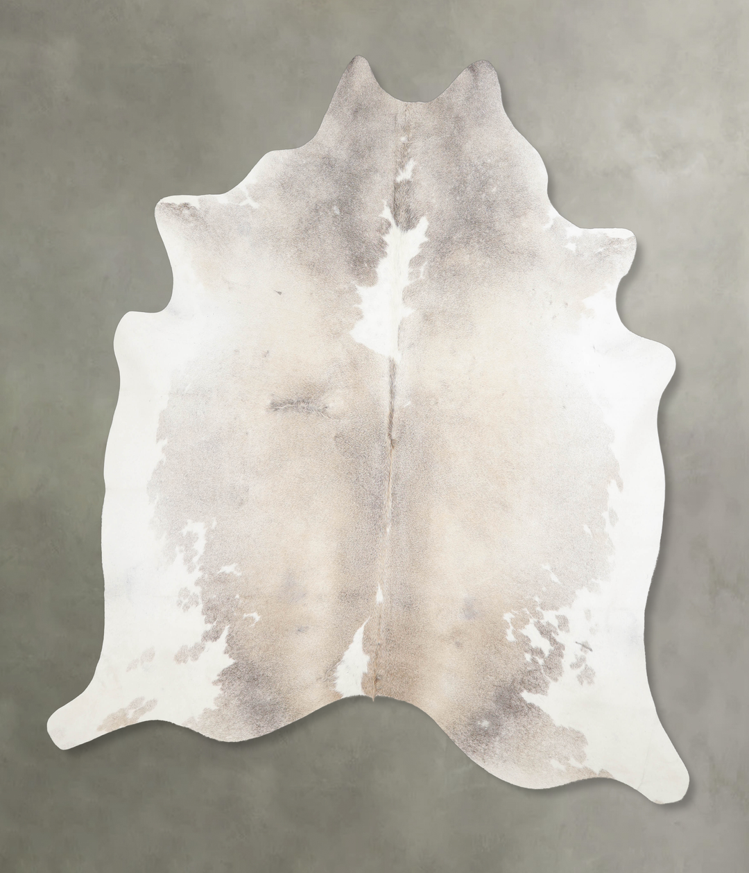 Light Grey X-Large Brazilian Cowhide Rug 6'11"H x 6'4"W #A26617 by Hud