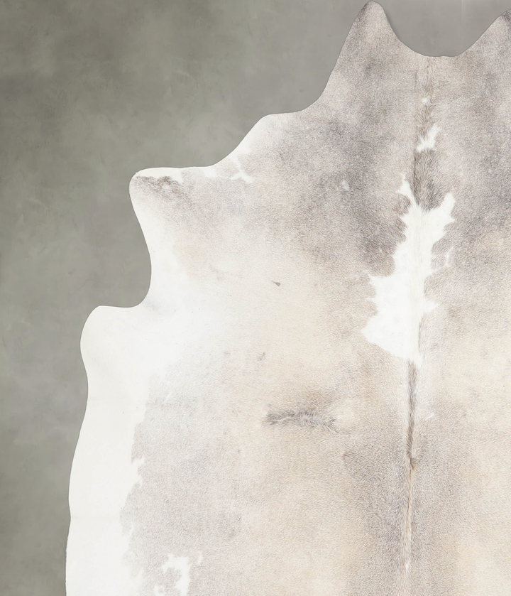 Light Grey X-Large Brazilian Cowhide Rug 6'11"H x 6'4"W #A26617 by Hudson Hides