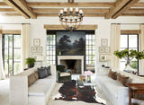 Tricolor X-Large European Cowhide Rug 7'3"H x 6'3"W #A26686 by Hudson Hides