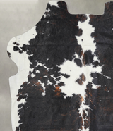 Tricolor X-Large European Cowhide Rug 7'2"H x 6'9"W #A26708 by Hudson Hides