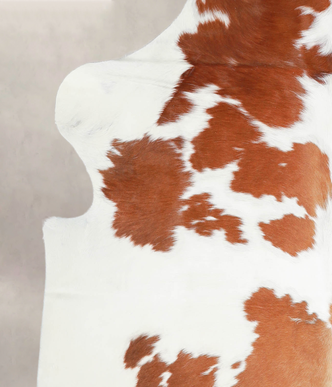 Brown and White Large European Cowhide Rug 7'0"H x 5'7"W #A27059 by Hu