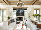 Brown and White Large European Cowhide Rug 6'3"H x 6'1"W #A27067 by Hudson Hides
