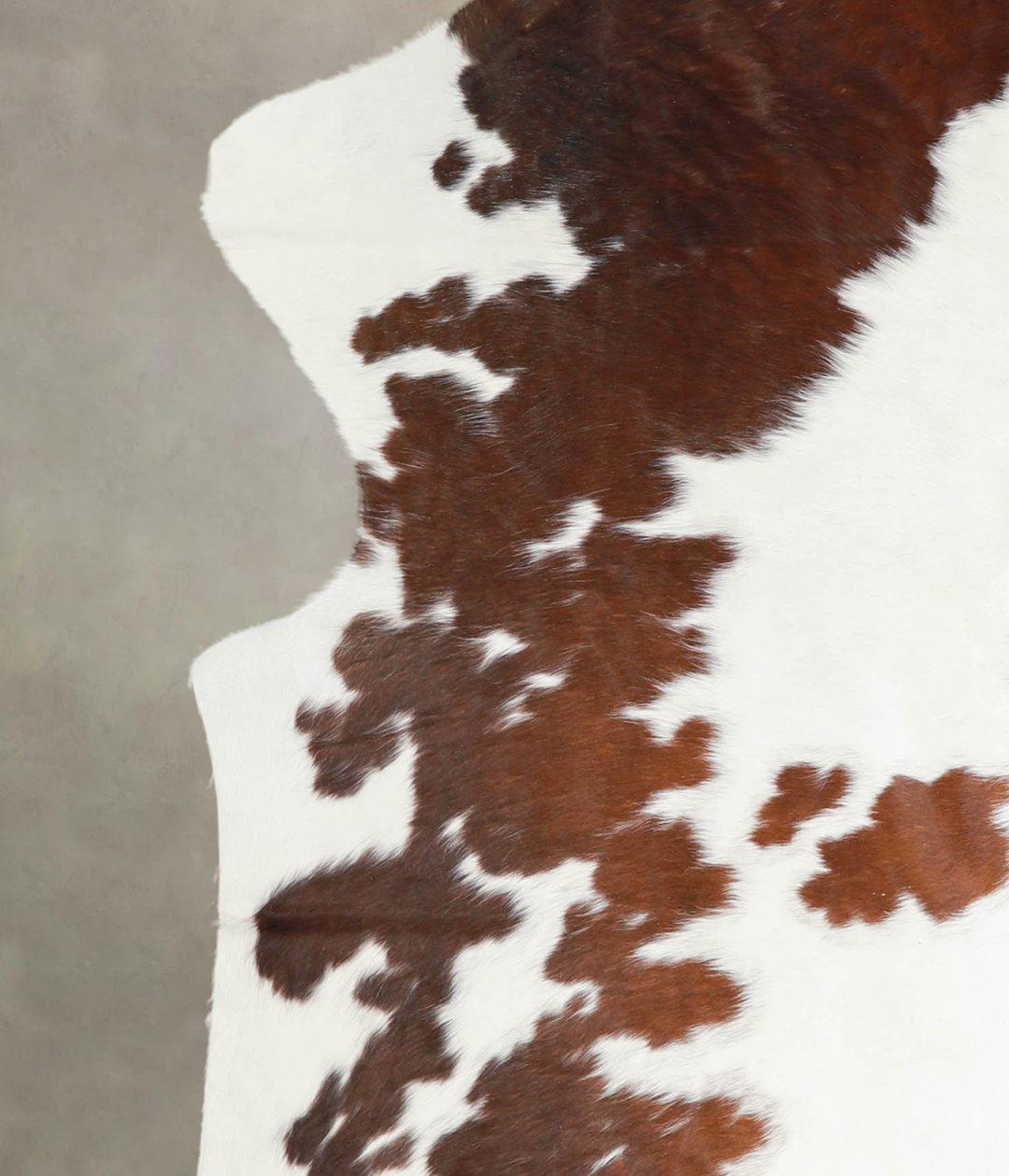 Brown and White X-Large European Cowhide Rug 7'8"H x 6'1"W #A27190 by 