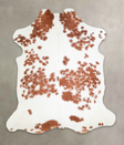 Brown and White X-Large European Cowhide Rug 7'4"H x 6'5"W #A27193 by Hudson Hides