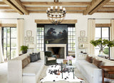 Tricolor X-Large European Cowhide Rug 7'1"H x 6'6"W #A27269 by Hudson Hides