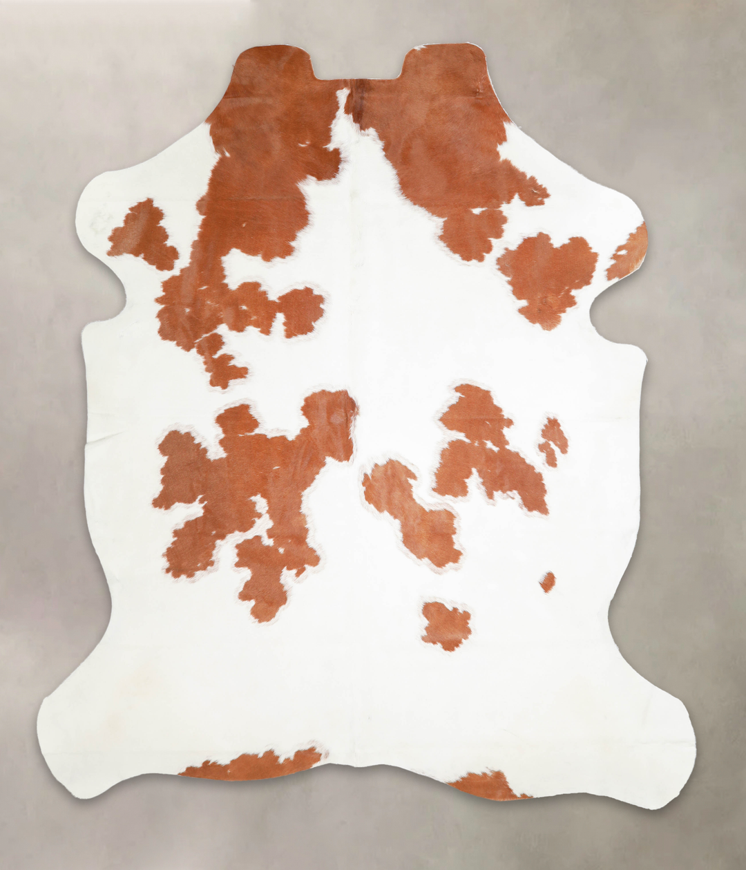Brown and White X-Large European Cowhide Rug 7'2"H x 6'1"W #A27276 by 