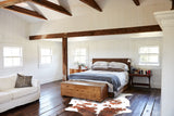 Tricolor X-Large European Cowhide Rug 6'10"H x 6'7"W #A27317 by Hudson Hides