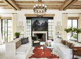 Brown and White X-Large European Cowhide Rug 7'0"H x 5'10"W #A27318 by Hudson Hides