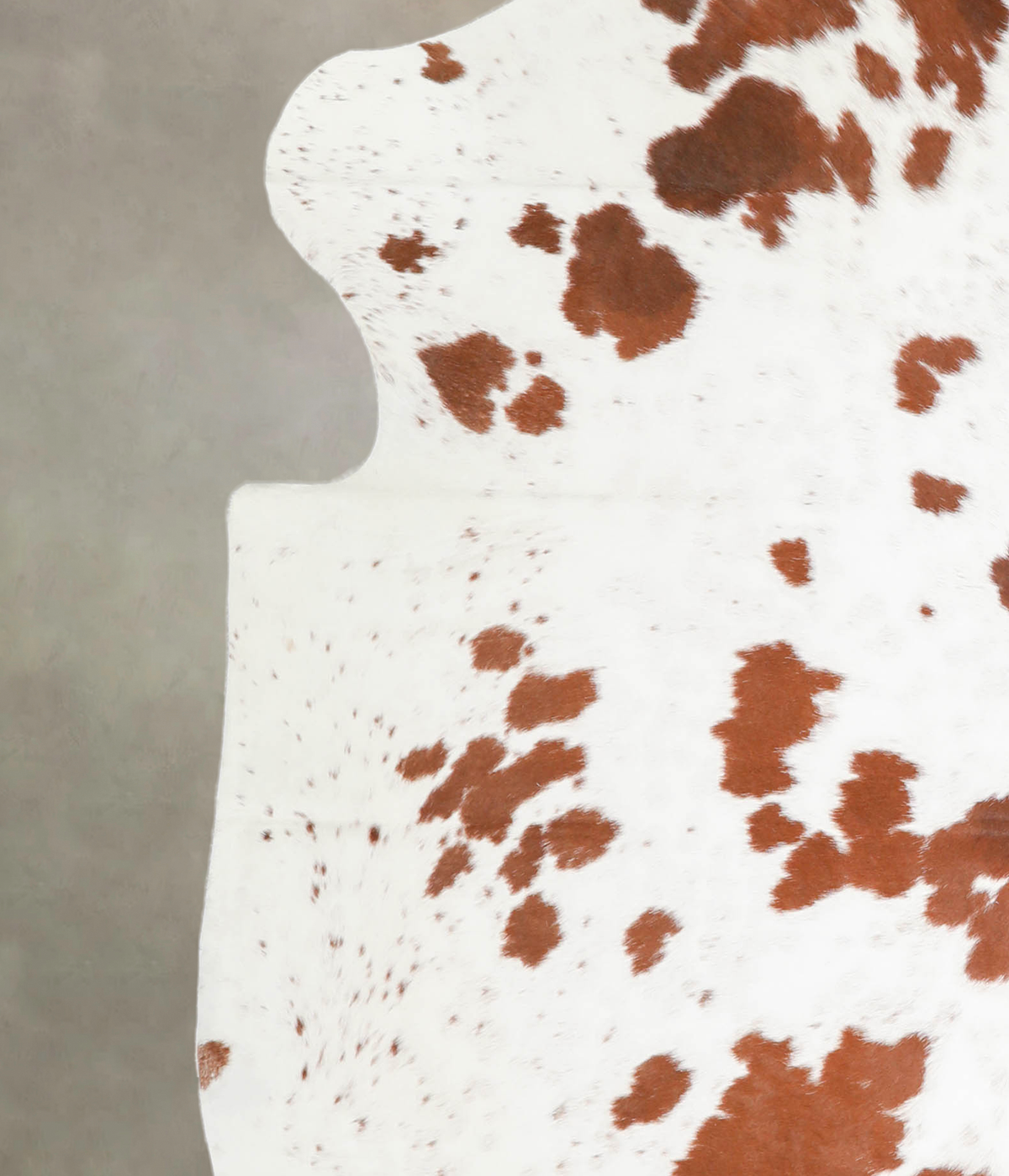 Brown and White X-Large European Cowhide Rug 7'4"H x 6'5"W #A27328 by Hudson Hides