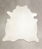 Solid White XX-Large Brazilian Cowhide Rug 8'0