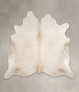 Champagne X-Large Brazilian Cowhide Rug 6'5"H x 6'6"W #A28879 by Hudson Hides