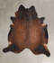 Brown with Red XX-Large Brazilian Cowhide Rug 8'1