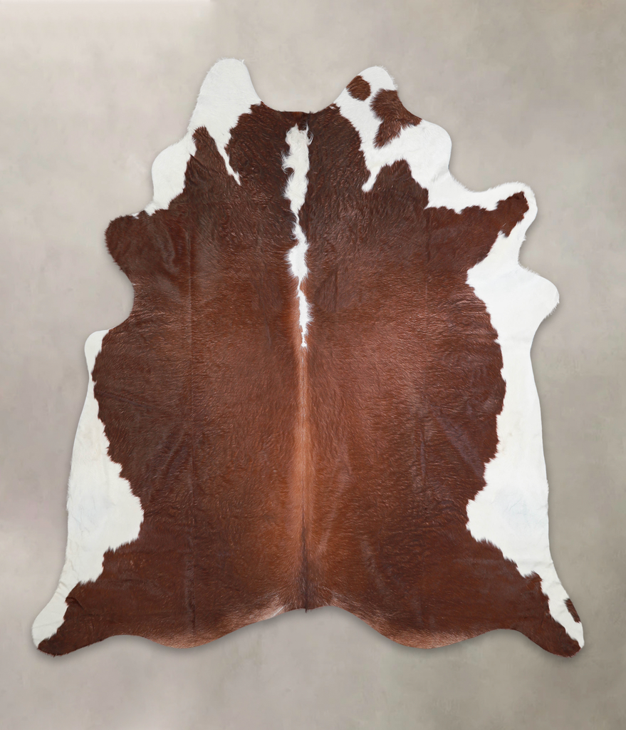 Hereford XX-Large Brazilian Cowhide Rug 8'1"H x 7'4"W #A28915 by Hudson Hides