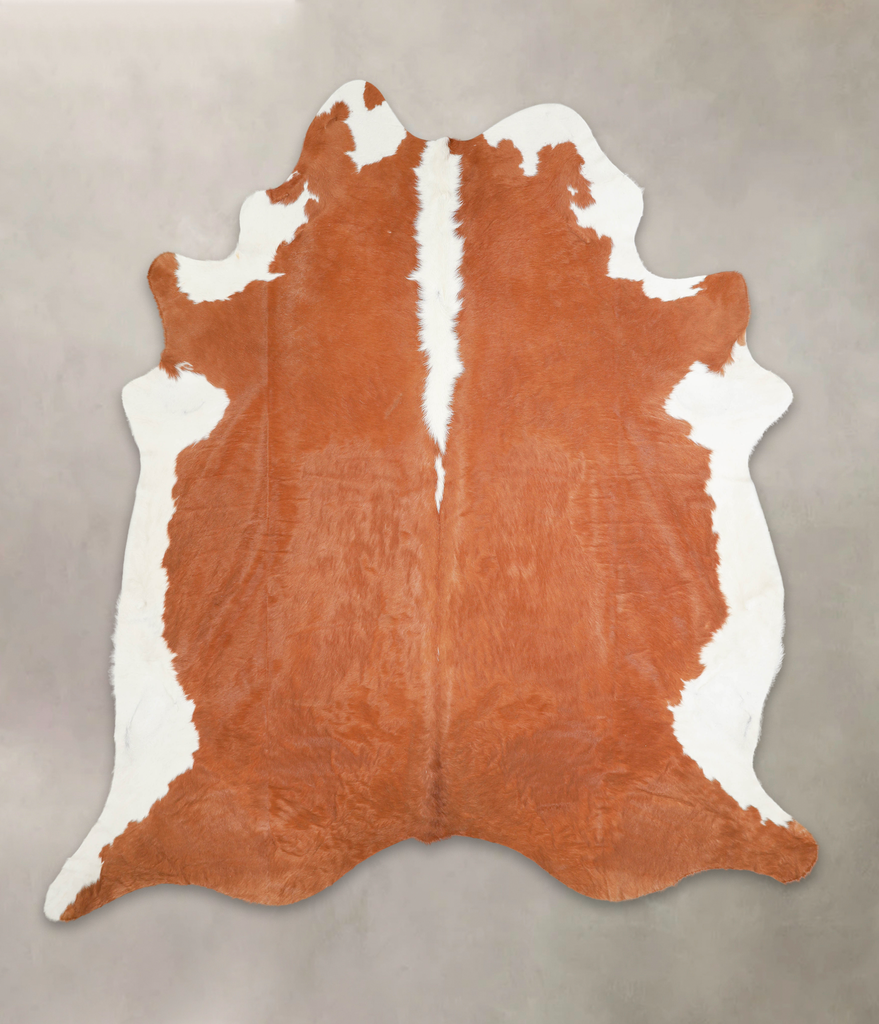 Hereford XX-Large Brazilian Cowhide Rug 8'2"H x 7'6"W #A28947 by Hudson Hides