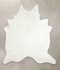 Solid White XX-Large Brazilian Cowhide Rug 8'1