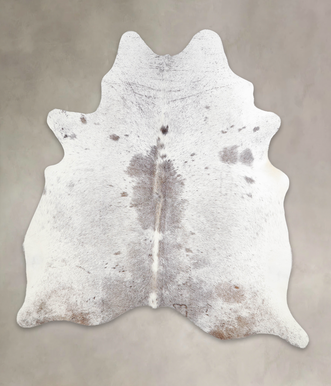 Medium Grey Large Brazilian Cowhide Rug 6'6"H x 5'10"W #A28990 by Huds