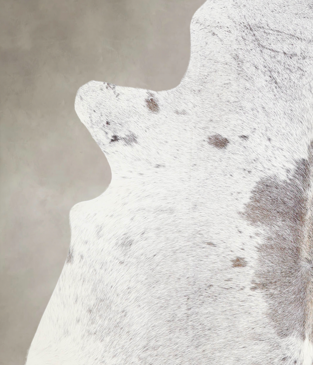 Medium Grey Large Brazilian Cowhide Rug 6'6"H x 5'10"W #A28990 by Huds