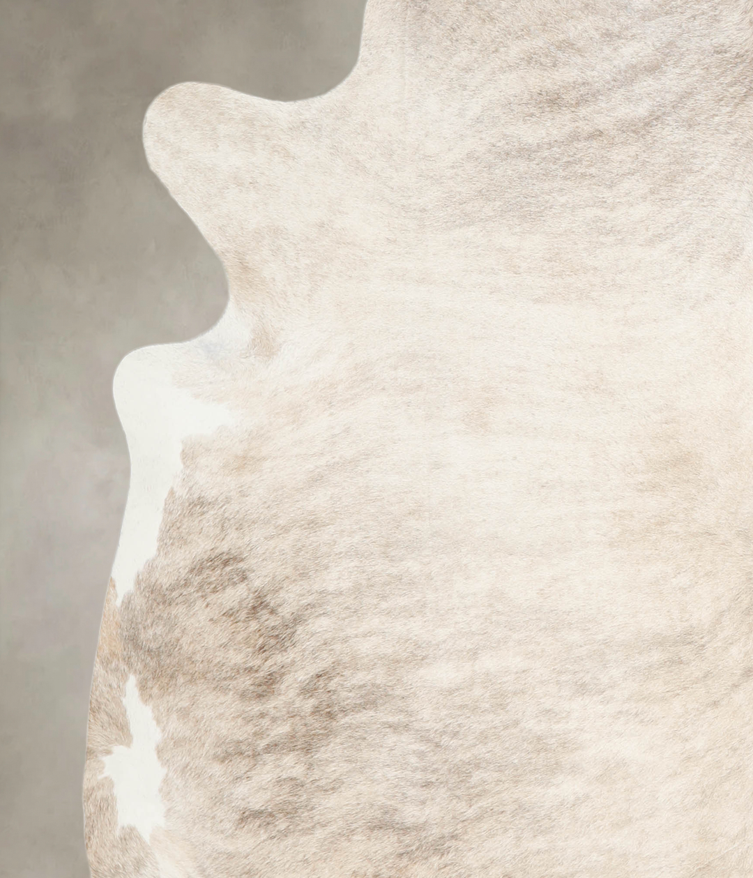 Light Brindle XX-Large Brazilian Cowhide Rug 7'7"H x 7'1"W #A28995 by 