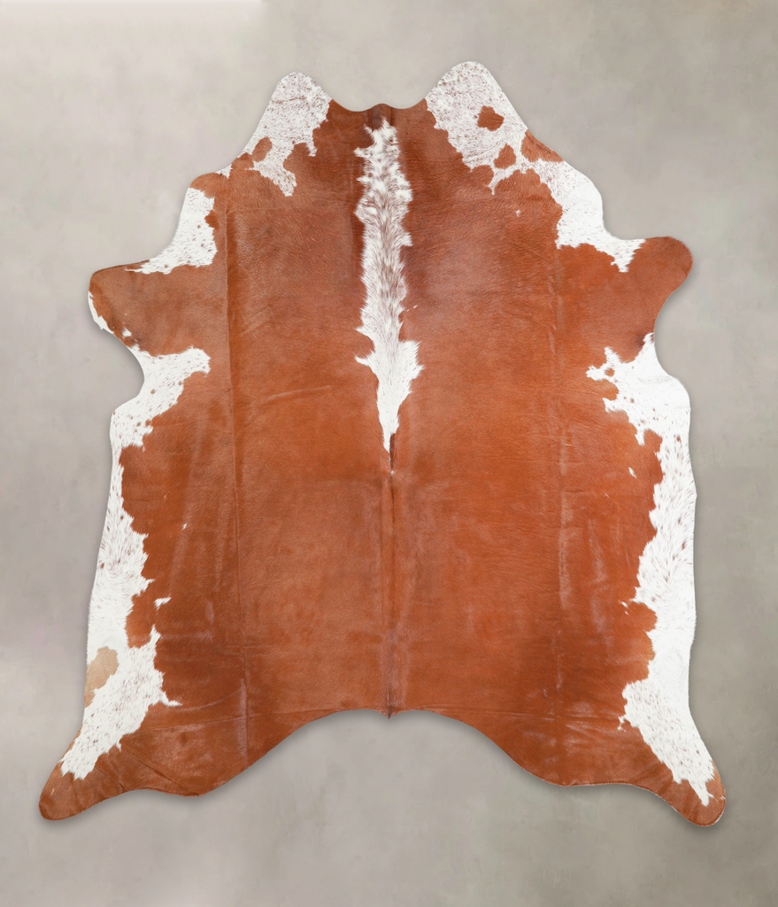 Hereford X-Large Brazilian Cowhide Rug 7'2"H x 6'4"W #A29005 by Hudson Hides