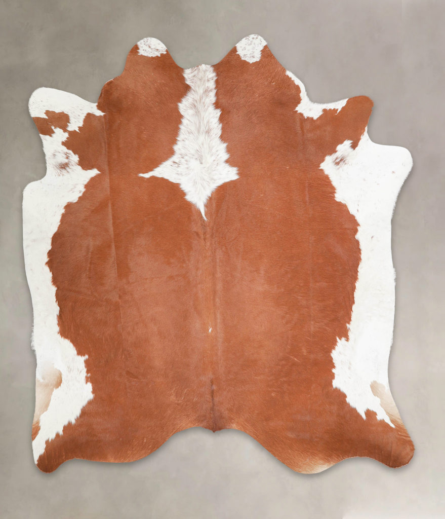 Hereford X-Large Brazilian Cowhide Rug 7'1"H x 6'3"W #A29013 by Hudson Hides