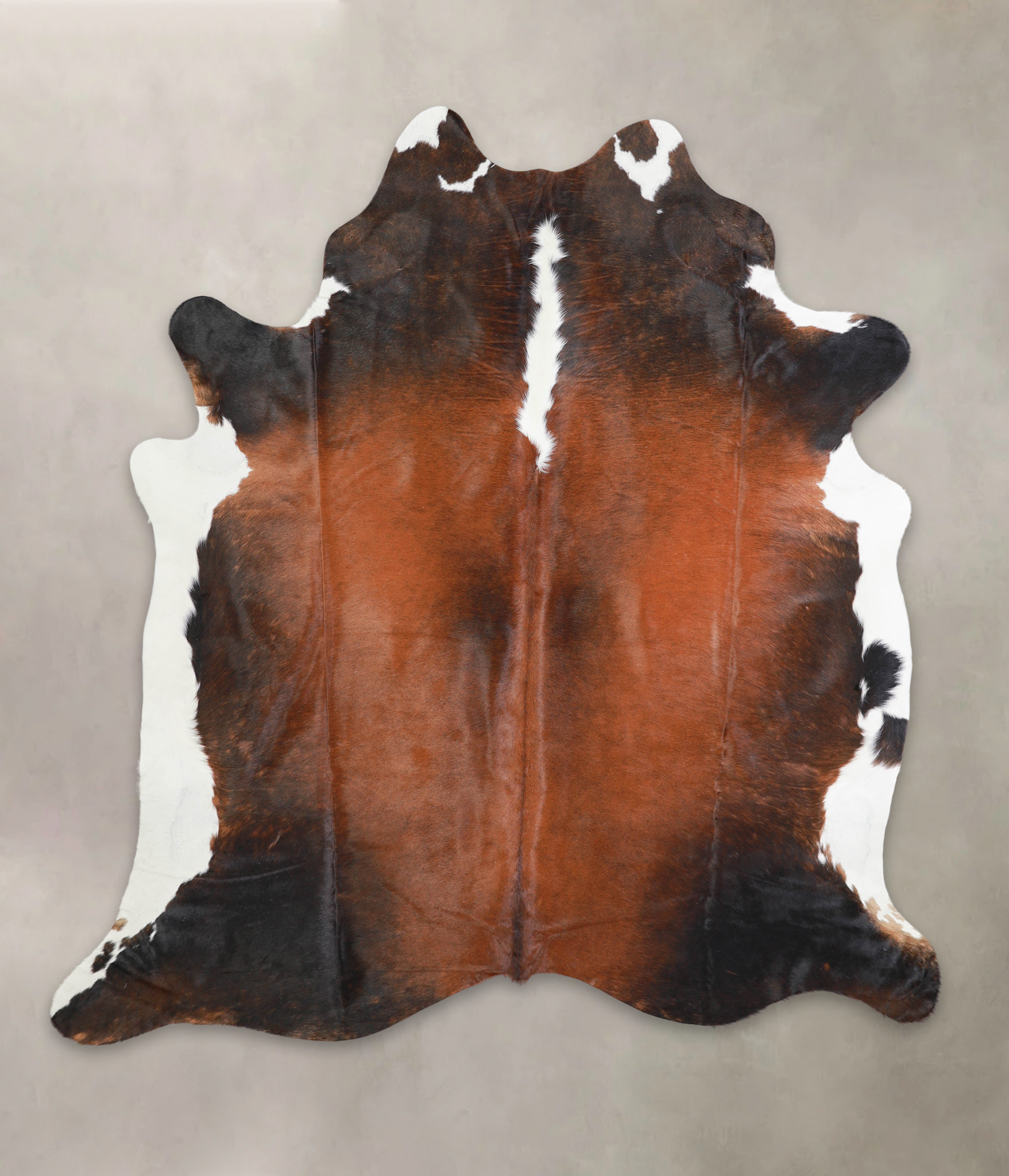 Chocolate and White Cowhide Rug #A29029