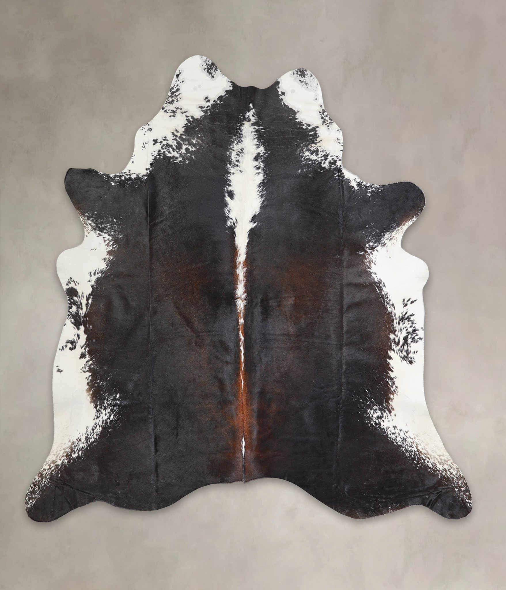 Chocolate and White Cowhide Rug #A29030