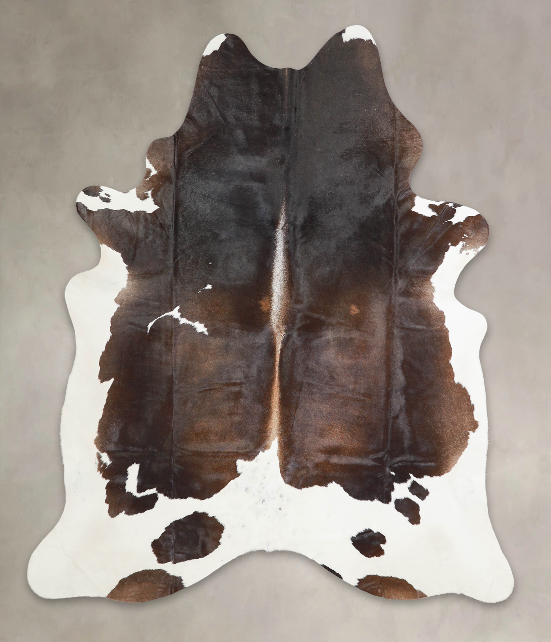 Chocolate and White Cowhide Rug #A29032