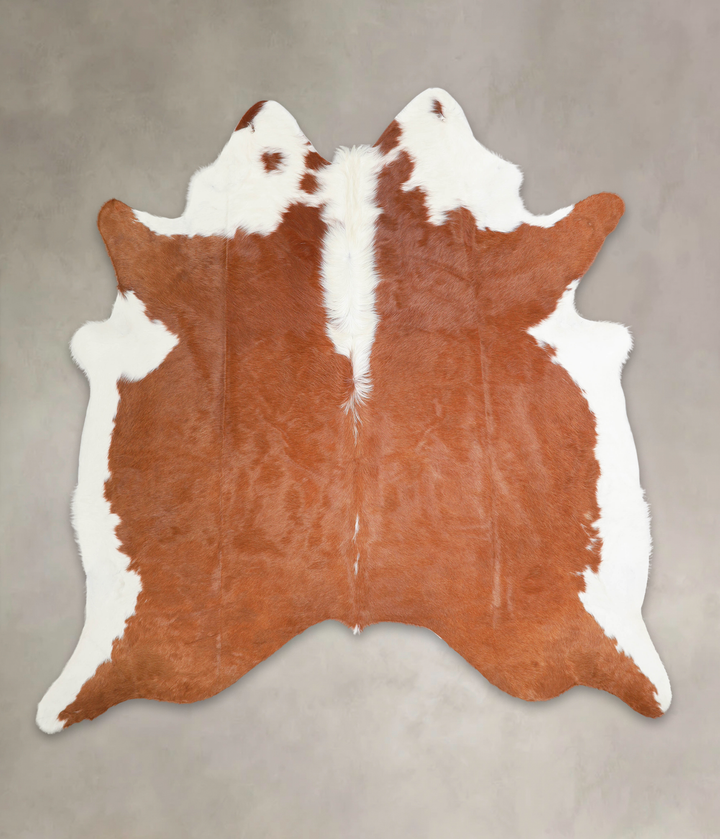 Hereford X-Large Brazilian Cowhide Rug 7'0"H x 6'10"W #A29044 by Hudson Hides