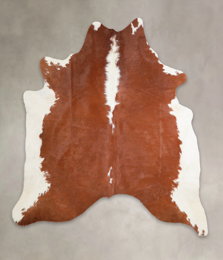 Hereford X-Large Brazilian Cowhide Rug 7'3"H x 6'5"W #A29066 by Hudson Hides