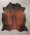 Brown with Red Large Brazilian Cowhide Rug 6'6