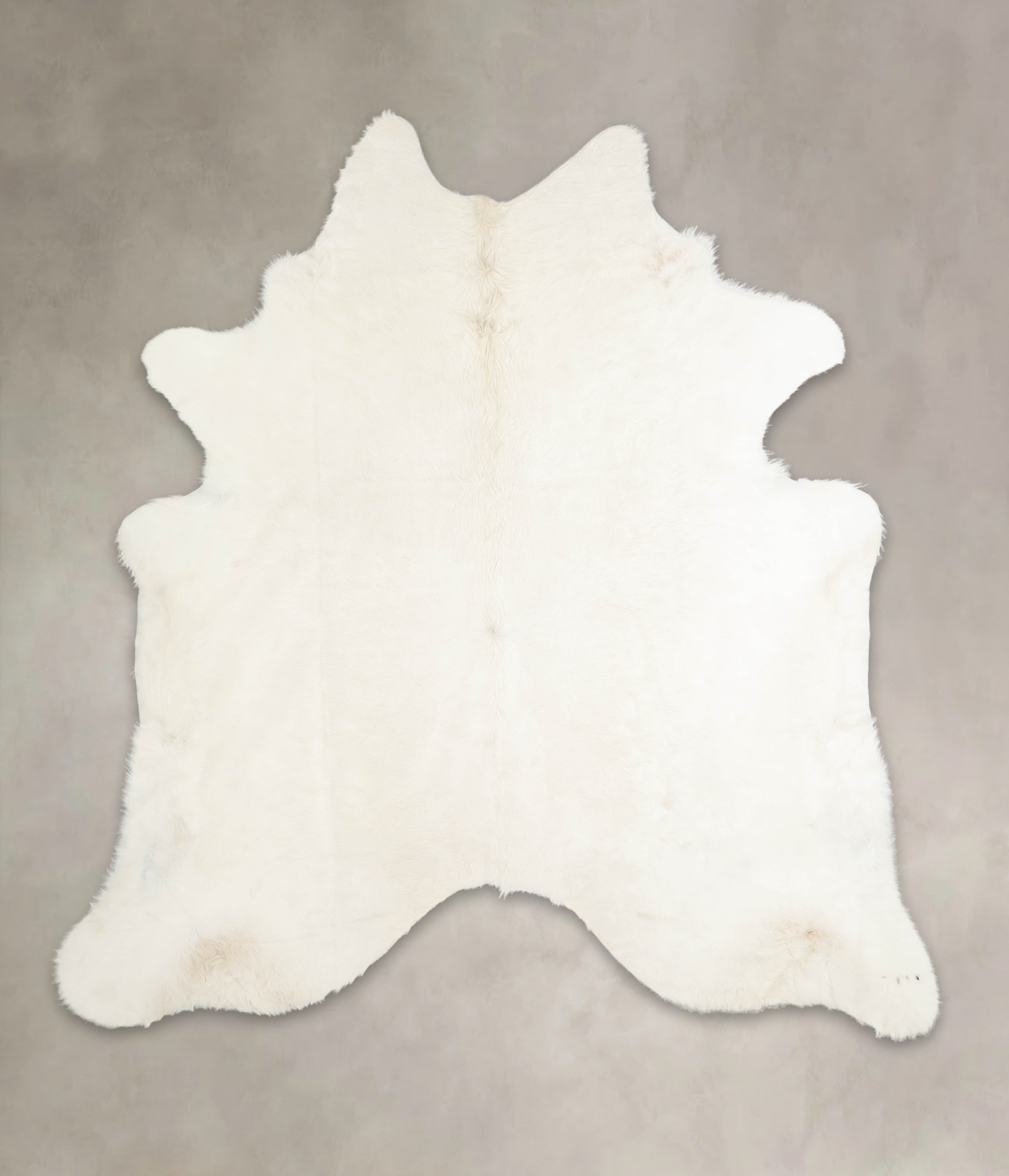 Solid White Cowhide Rug #A29122
