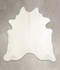 Solid White XX-Large Brazilian Cowhide Rug 7'9