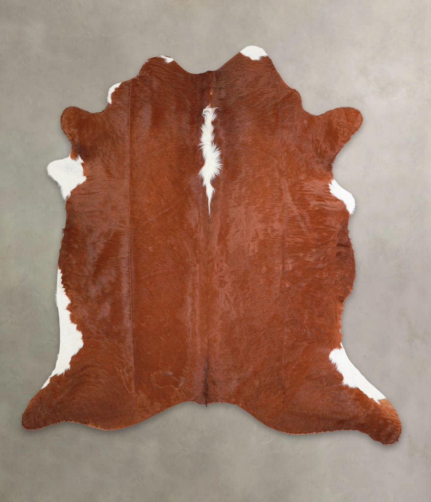 Hereford X-Large Brazilian Cowhide Rug 6'9"H x 6'5"W #A29126 by Hudson Hides