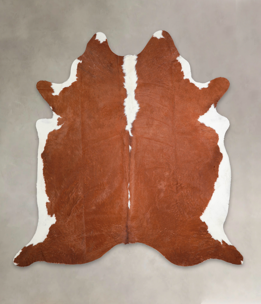 Hereford XX-Large Brazilian Cowhide Rug 8'0"H x 7'8"W #A29136 by Hudson Hides