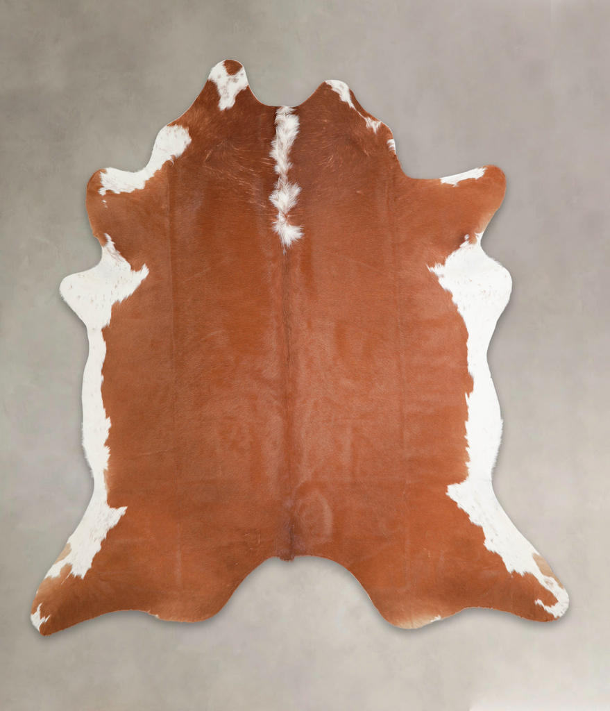 Hereford XX-Large Brazilian Cowhide Rug 8'0"H x 7'4"W #A29137 by Hudson Hides