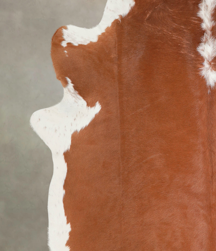 Hereford XX-Large Brazilian Cowhide Rug 8'0"H x 7'4"W #A29137 by Hudson Hides