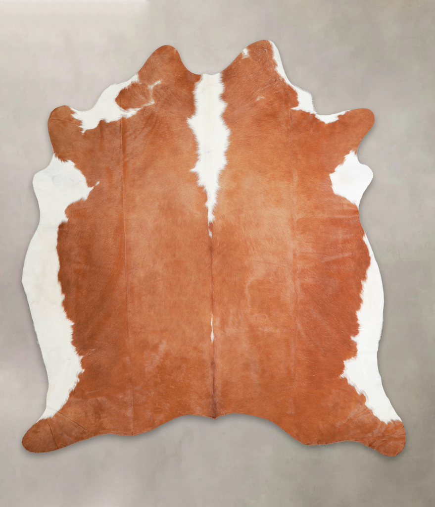 Hereford XX-Large Brazilian Cowhide Rug 7'6"H x 6'10"W #A29155 by Hudson Hides