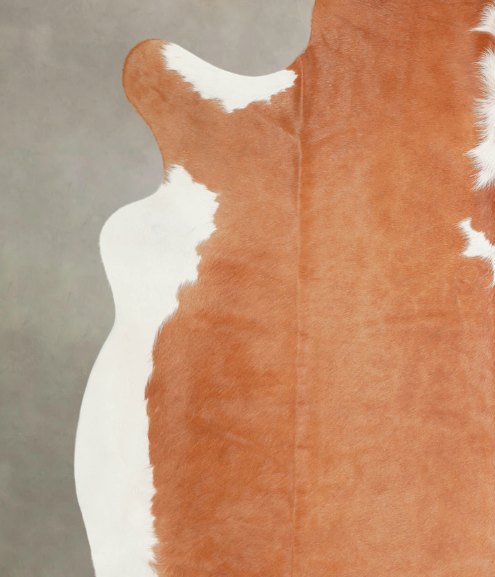 Hereford X-Large Brazilian Cowhide Rug 6'11"H x 6'8"W #A29156 by Hudson Hides