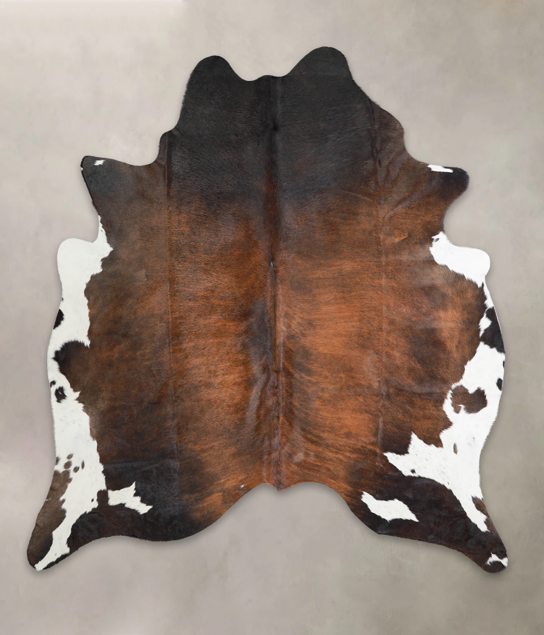 Chocolate and White Cowhide Rug #A29157
