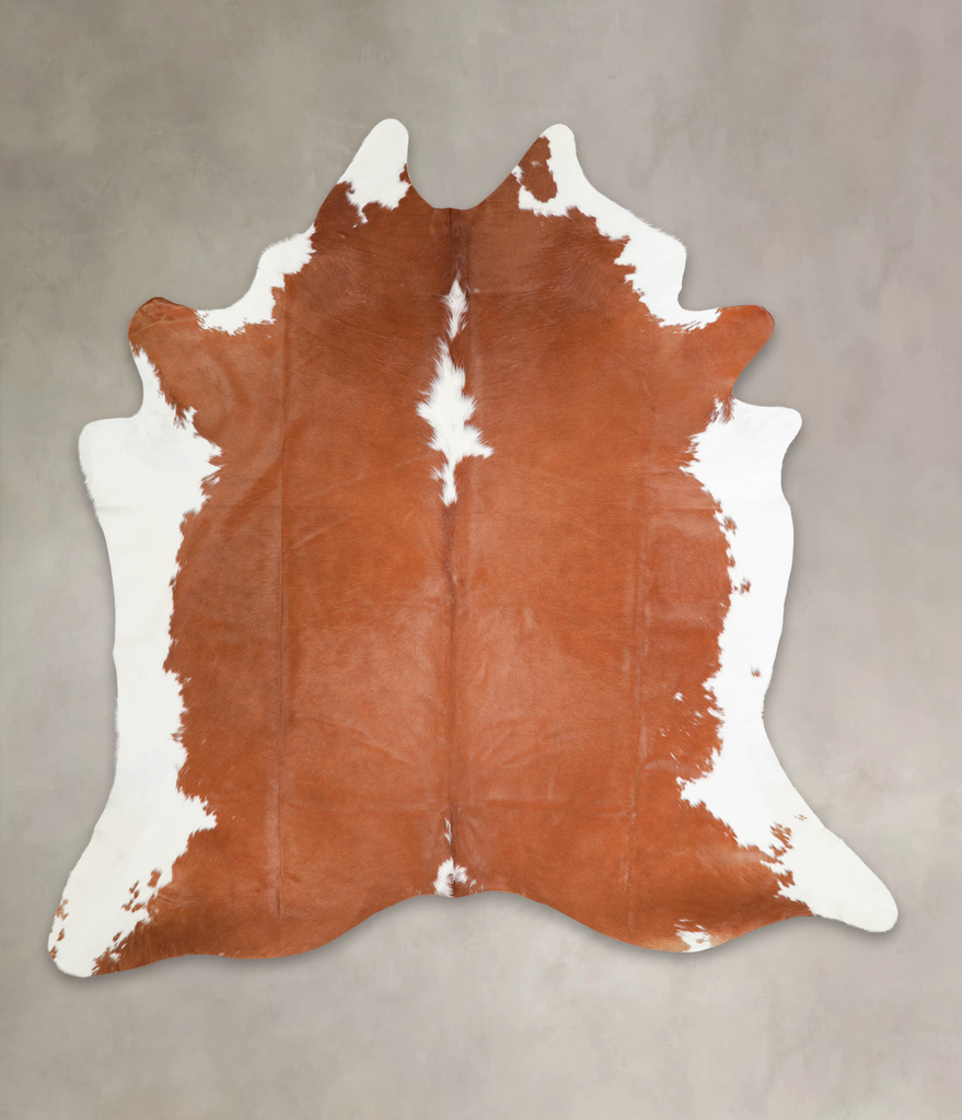 Hereford XX-Large Brazilian Cowhide Rug 7'9"H x 7'7"W #A29209 by Hudson Hides