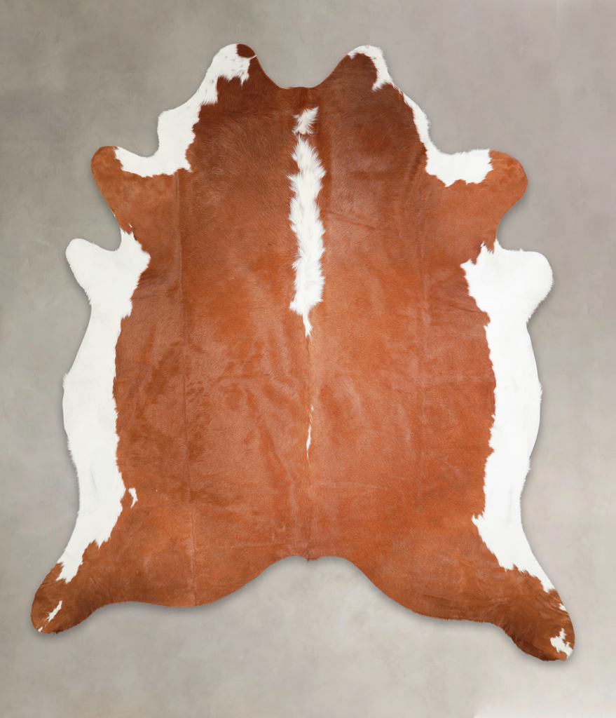 Hereford XX-Large Brazilian Cowhide Rug 8'8"H x 7'7"W #A29230 by Hudson Hides