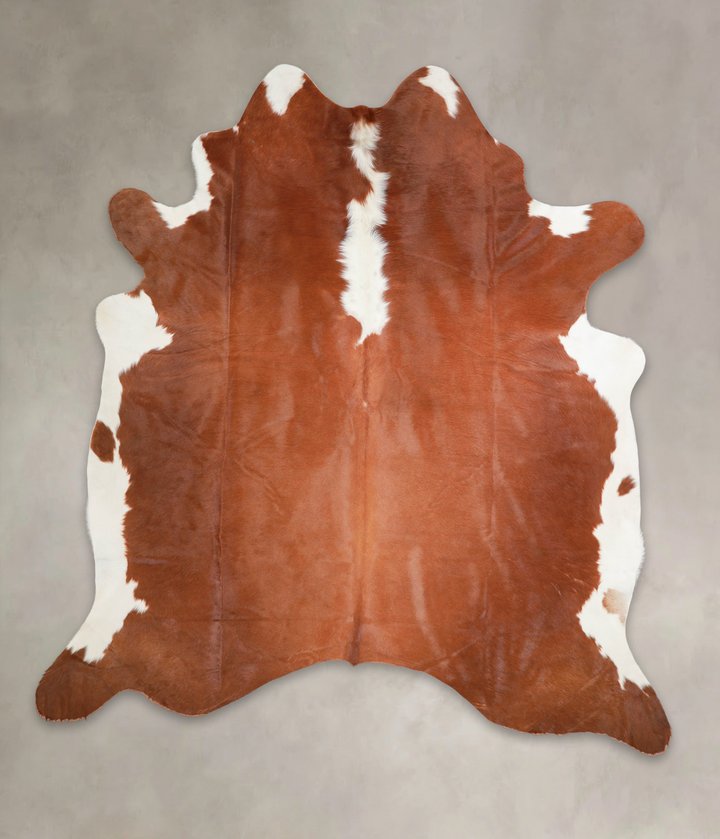 Hereford XX-Large Brazilian Cowhide Rug 8'1"H x 7'4"W #A29240 by Hudson Hides