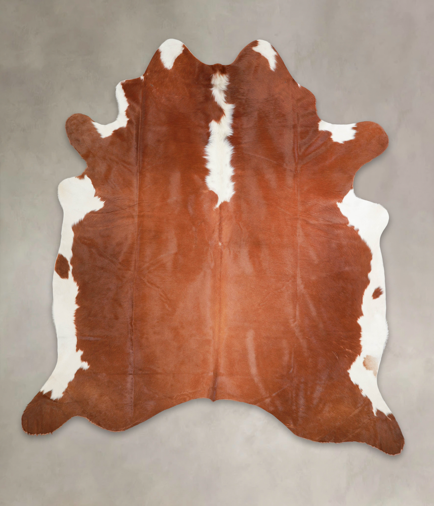 Hereford XX-Large Brazilian Cowhide Rug 8'1"H x 7'4"W #A29240 by Hudson Hides