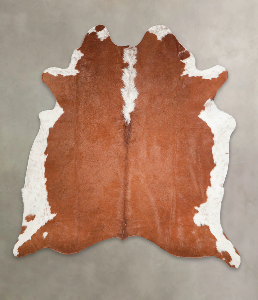 Hereford XX-Large Brazilian Cowhide Rug 7'4"H x 6'9"W #A29248 by Hudson Hides