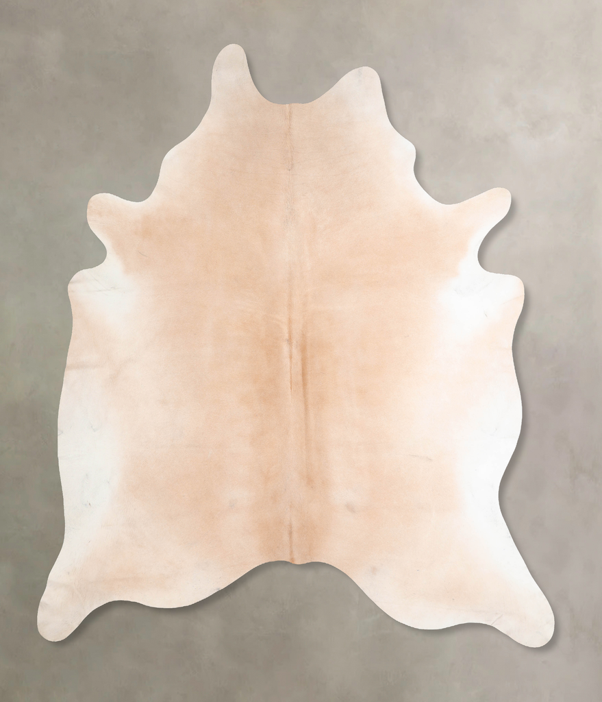 Beige XX-Large Brazilian Cowhide Rug 7'9"H x 6'7"W #A29338 by Hudson Hides