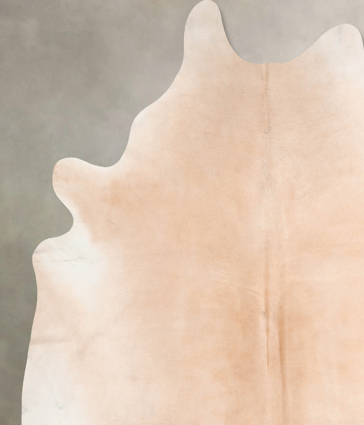 Beige XX-Large Brazilian Cowhide Rug 7'9"H x 6'7"W #A29338 by Hudson Hides