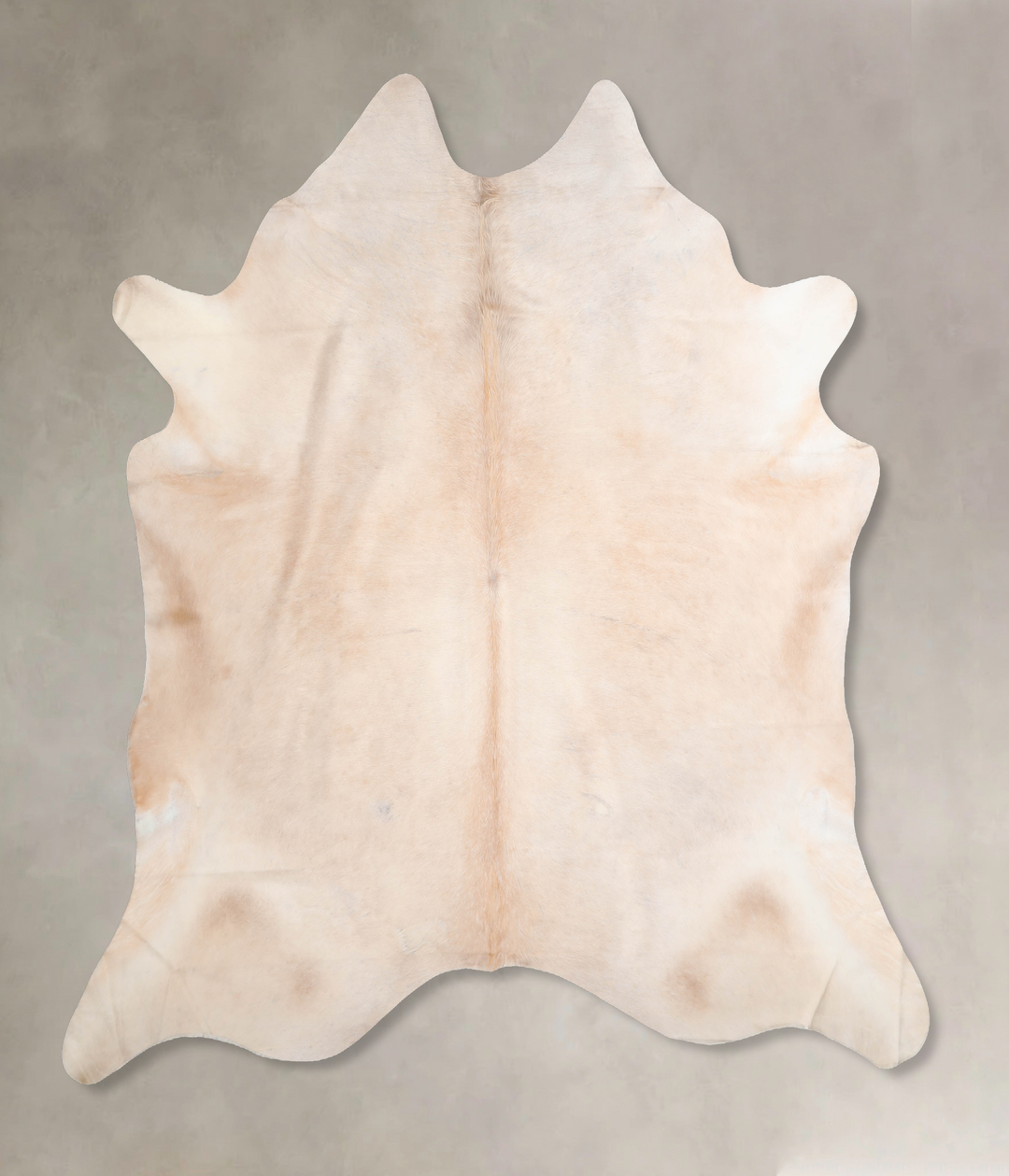 Beige XX-Large Brazilian Cowhide Rug 7'3"H x 7'7"W #A29355 by Hudson H