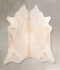 Beige XX-Large Brazilian Cowhide Rug 7'3