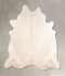 Ivory with Beige X-Large Brazilian Cowhide Rug 7'2