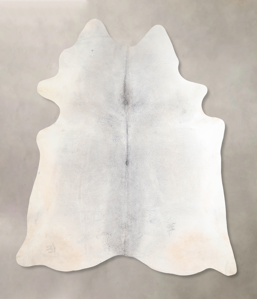 Grey with Beige XX-Large Brazilian Cowhide Rug 7'11"H x 6'11"W #A29373 by Hudson Hides